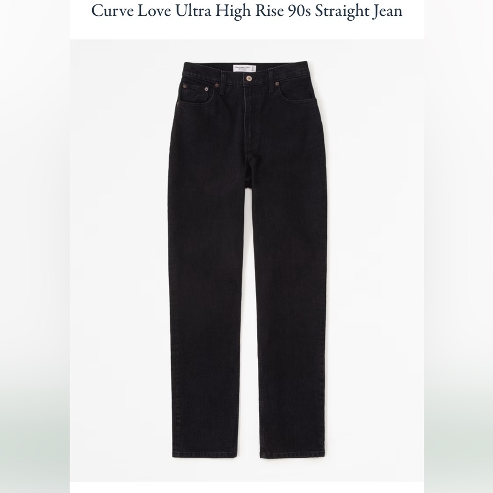 Abercrombie ultra high rise 90’s curve love jeans size 25